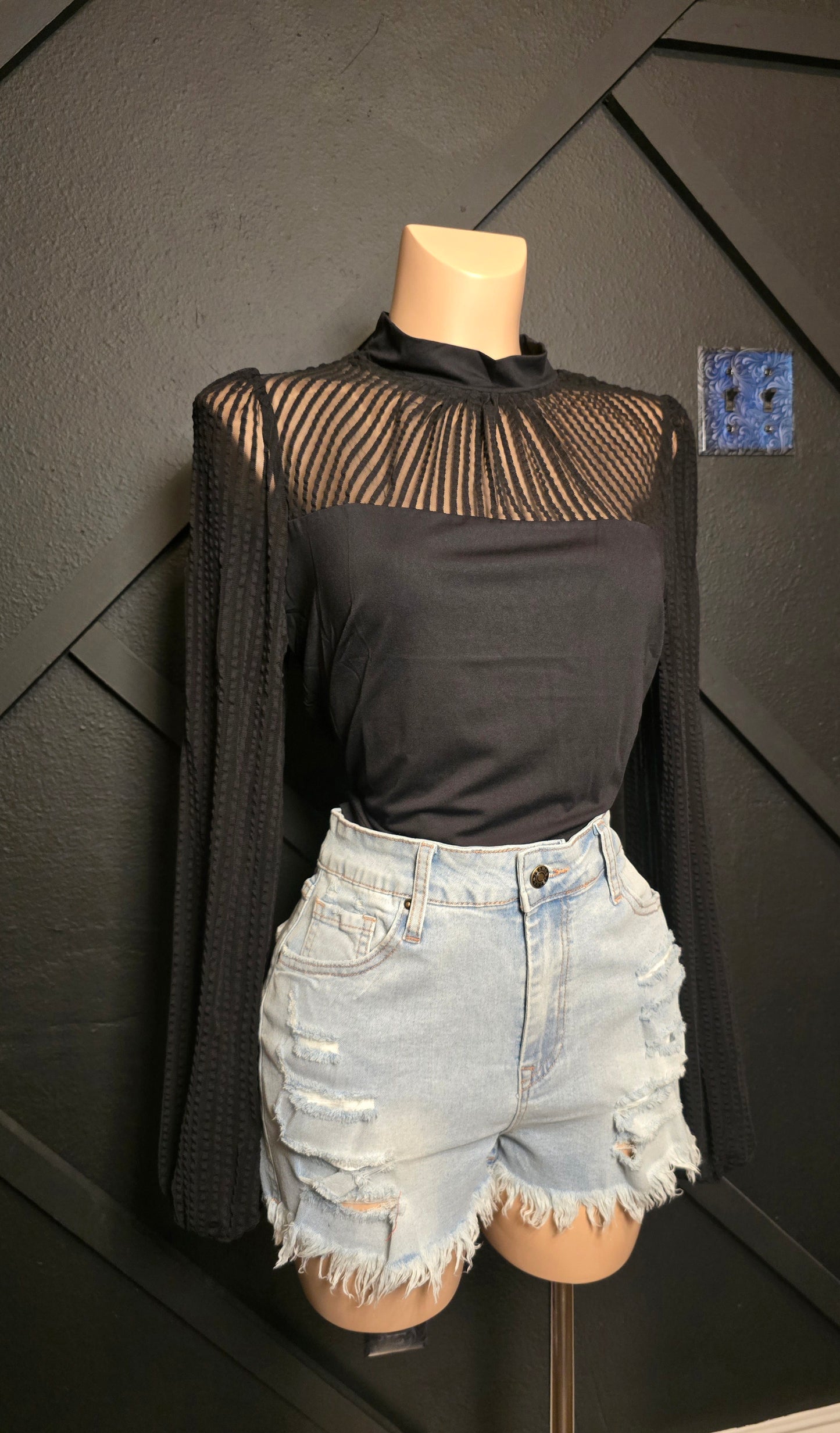 Black Don't forget me top