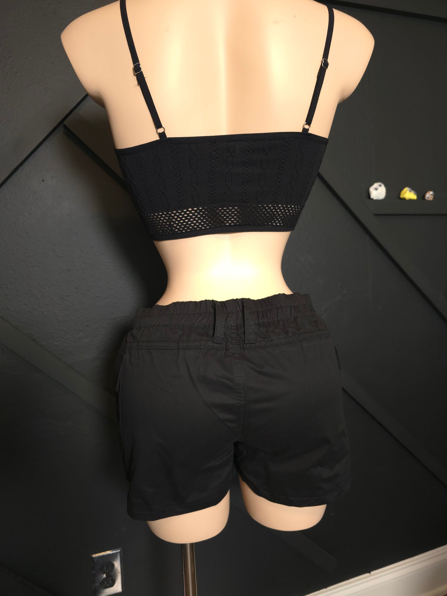 Black Cargo Shorts